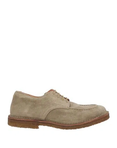 Astorflex Man Lace-up Shoes Sage Green Size 7 Leather