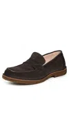 Astorflex Mokaflex Suede Loafers Dark Chestnut In Brown