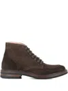 Astorflex Nuvo Flex Lace-up Suede Boots In Brown
