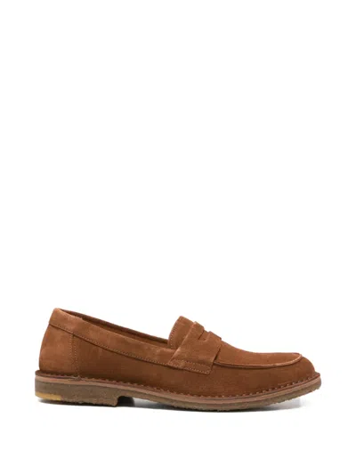 Astorflex Sadelflex Suede Loafers In Brown