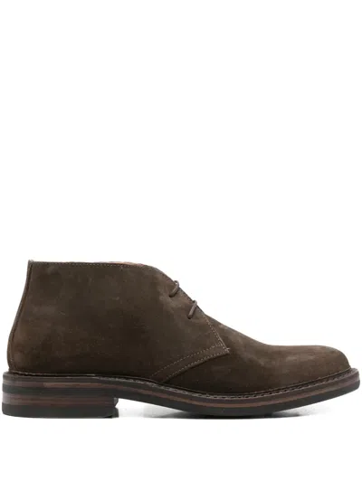 Astorflex Suede Lace-up Boots In Brown