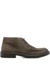 Astorflex Suede Lace-up Boots In Gray