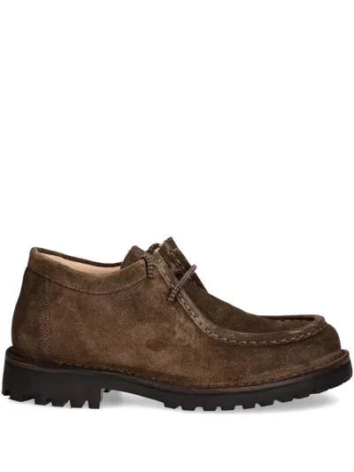 Astorflex Suede Lace-up Derby Shoes In Brown