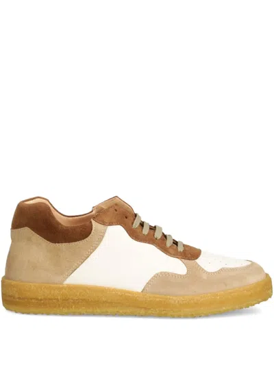 Astorflex Suede Panelled Sneakers In Brown