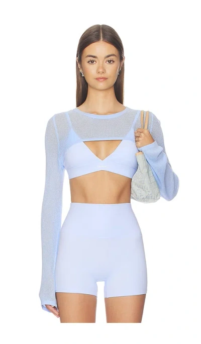 Astoria Longsleeve Shrug In Blue