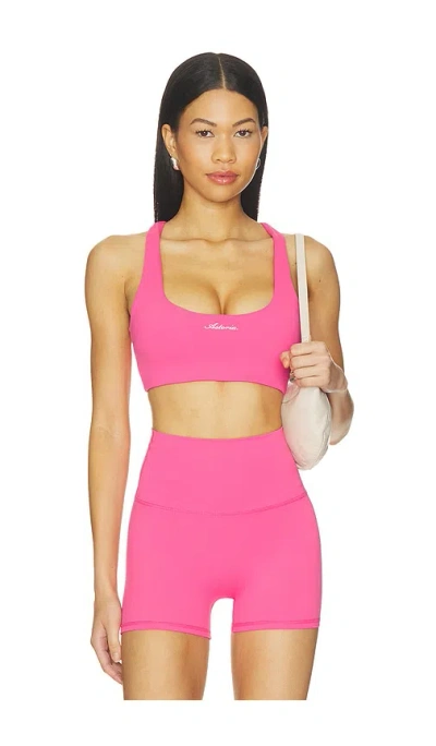 Astoria Racer Back Sports Bra In Pink