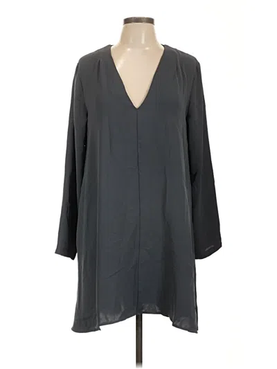 Pre-owned Astr 3/4 Sleeve Blouse In Gray