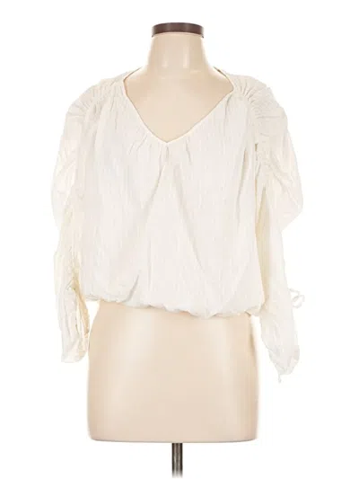 Pre-owned Astr 3/4 Sleeve Blouse In Ivory