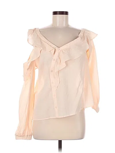 Pre-owned Astr 3/4 Sleeve Blouse In Ivory