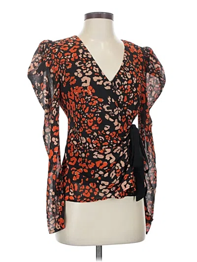Pre-owned Astr 3/4 Sleeve Blouse In Orange