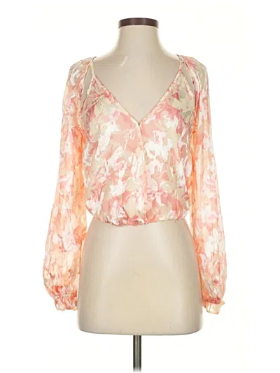 Pre-owned Astr 3/4 Sleeve Blouse In Pink