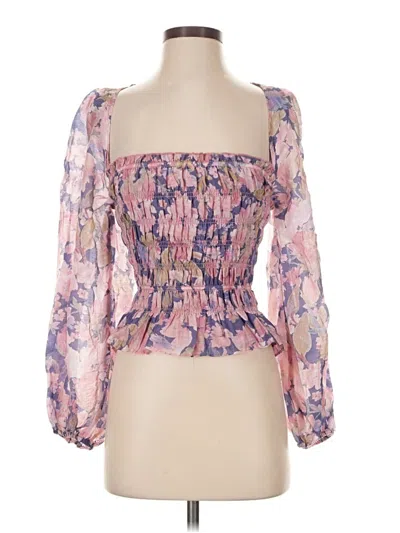 Astr 3/4 Sleeve Blouse In Pink