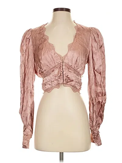 Astr 3/4 Sleeve Blouse In Pink