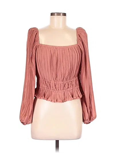 Pre-owned Astr 3/4 Sleeve Blouse In Pink