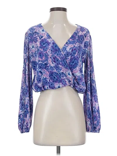 Pre-owned Astr 3/4 Sleeve T-shirt In Purple