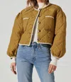 Astr Acacia Quilted Jacket In Ginger In Multi