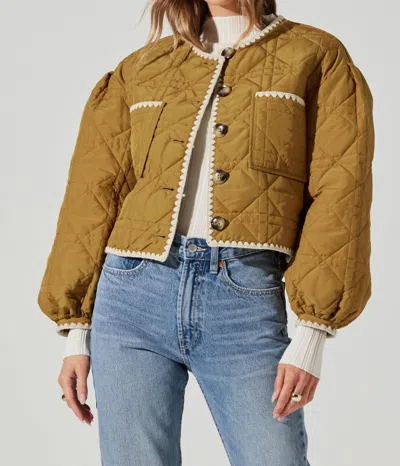ASTR ACACIA JACKET IN GINGER