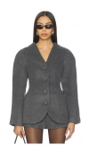 Astr Ada Jacket In Gray
