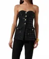 Astr The Label Milani Strapless Sequin Top In Black