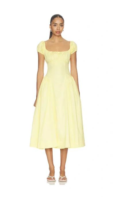 Astr Adilene Dress In Yellow
