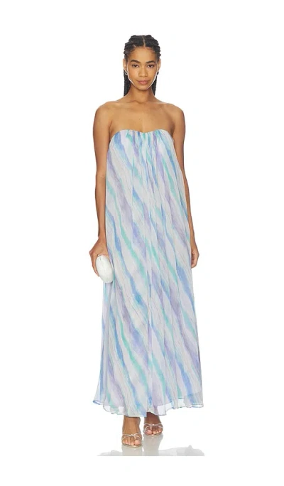 Astr Aileen Dress In Blue