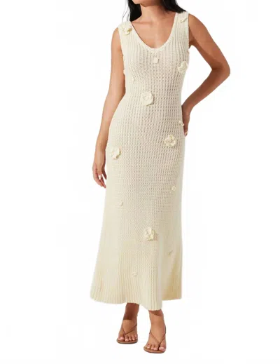 Astr Ainhoa Dress In Cream In White