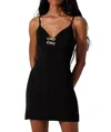 Astr Alair Bow Sweater Mini Dress In Black In Black