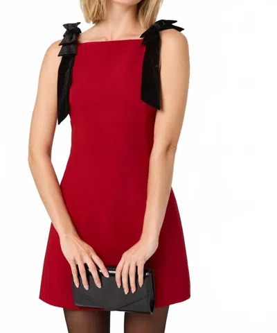 Astr Ambria Bow Mini Dress In Red