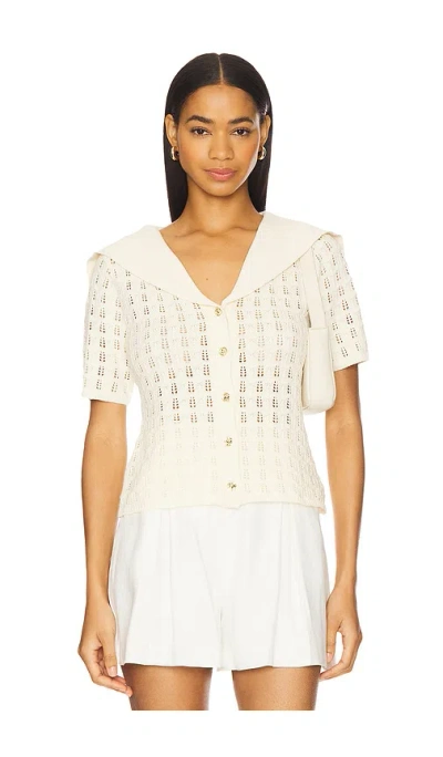 Astr Analissa Cardigan In Cream