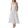 Astr The Label Andrina Shirred Maxi Sundress In White