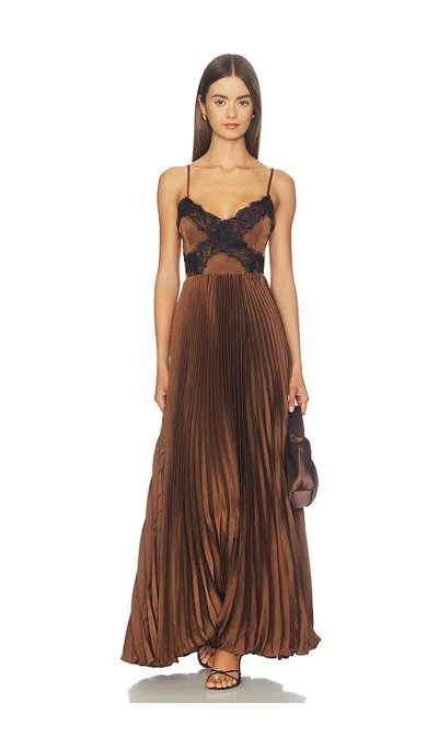 Astr Andy Dress In Brown