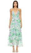 Astr The Label Aneira Maxi Dress In Green