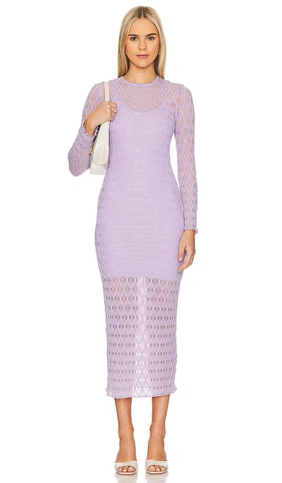Astr Annisa Dress In 淡紫色
