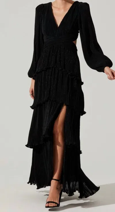 ASTR ANORA DRESS IN BLACK