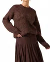Astr The Label Archer Crewneck Sweater In Brown