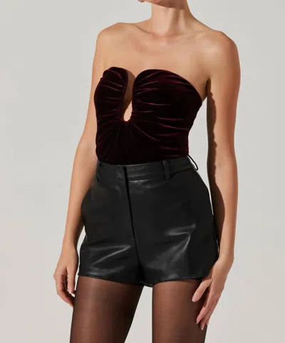 ASTR ARISTA TOP IN PLUM