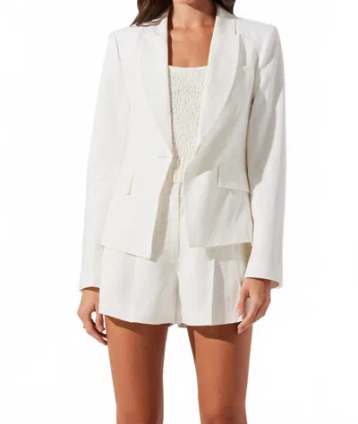 Astr Article Blazer In Bleach White