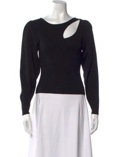 Pre-owned Astr Asymmetrical Sweater In Black