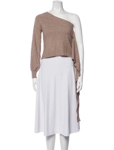 Pre-owned Astr Asymmetrical Sweater In Neutrals
