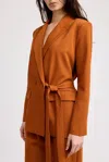 Astr Atlas Blazer In Terracotta In Brown