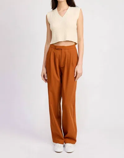 Astr Atlas Trouser In Terracotta In Brown