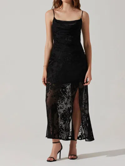 Astr Aubrielle Dress In Black