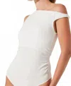 Astr Basile Twist Bodysuit In White In White