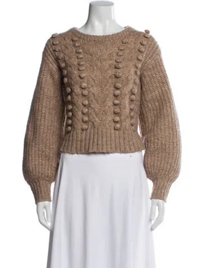 Pre-owned Astr Bateau Neckline Sweater In Neutral