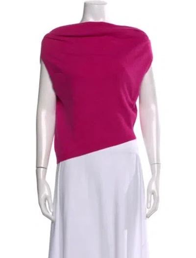 Pre-owned Astr Bateau Neckline Sweater In Pink