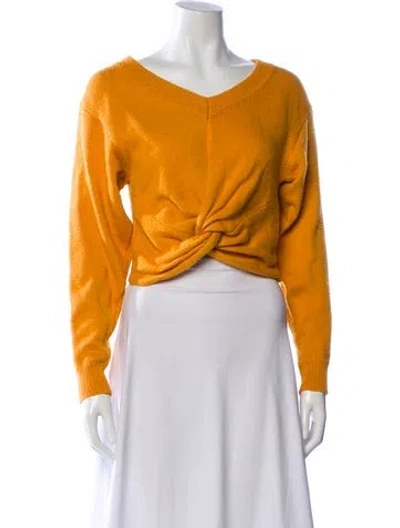 Pre-owned Astr Bateau Neckline Sweater In Yellow