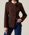 Astr Bellmere Tailored Jacket In Brown In Multi