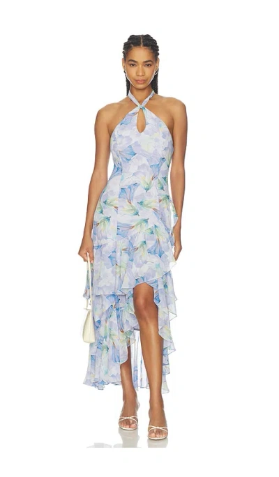 Astr Bethina Dress In Blue