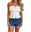 Astr Biffy Tube Top In White In White