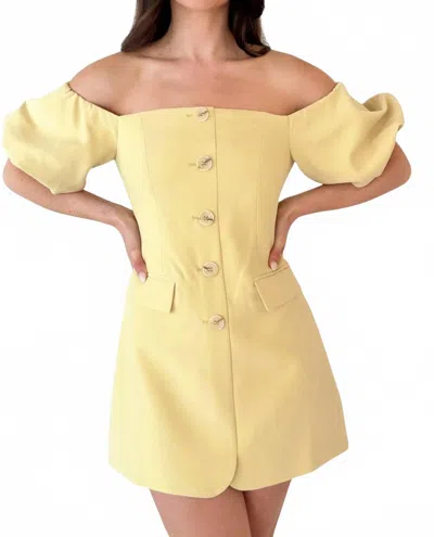 Astr Biviana Mini Dress In Butter In Multi